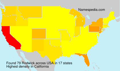 Surname Rodwick in USA Surname Rodwick in USA