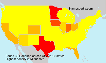 Surname Roebken in USA Surname Roebken in USA