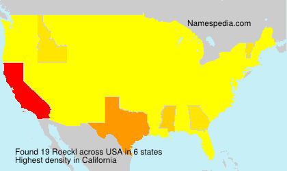 Surname Roeckl in USA Surname Roeckl in USA