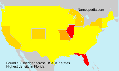 Surname Roedger in USA Surname Roedger in USA
