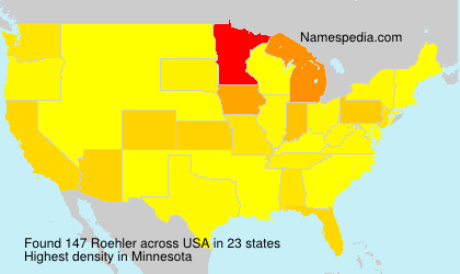 Surname Roehler in USA Surname Roehler in USA
