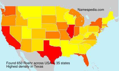 Surname Roehr in USA Surname Roehr in USA