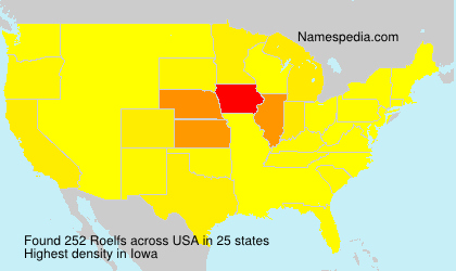 Surname Roelfs in USA Surname Roelfs in USA