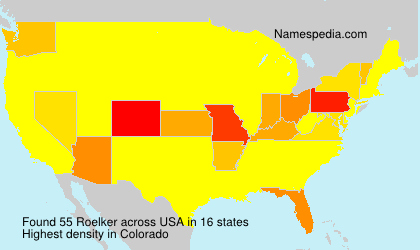 Surname Roelker in USA Surname Roelker in USA