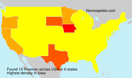 Surname Roeman in USA Surname Roeman in USA