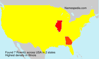 Surname Roenitz in USA Surname Roenitz in USA
