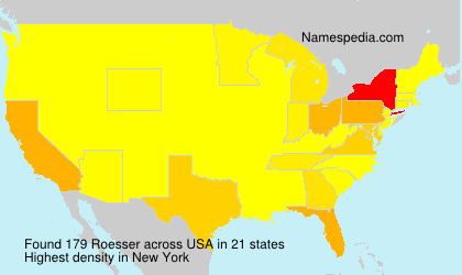 Surname Roesser in USA Surname Roesser in USA