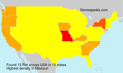 Surname Rof in USA Surname Rof in USA