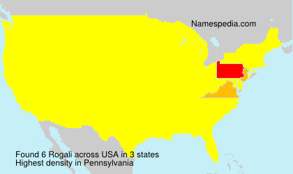 Surname Rogali in USA Surname Rogali in USA