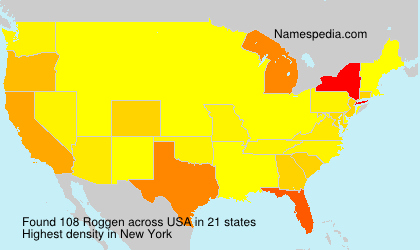 Surname Roggen in USA Surname Roggen in USA
