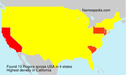 Surname Rogora in USA Surname Rogora in USA