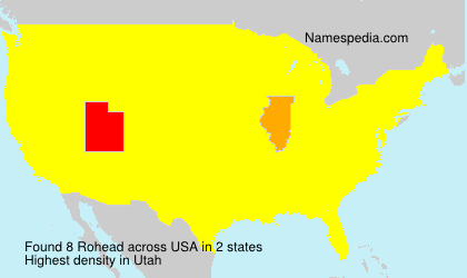 Surname Rohead in USA Surname Rohead in USA
