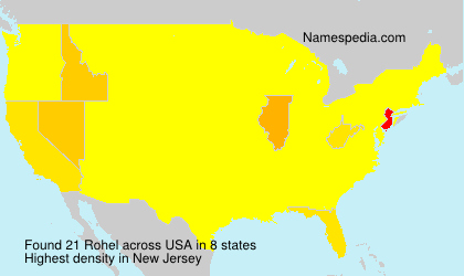 Surname Rohel in USA Surname Rohel in USA