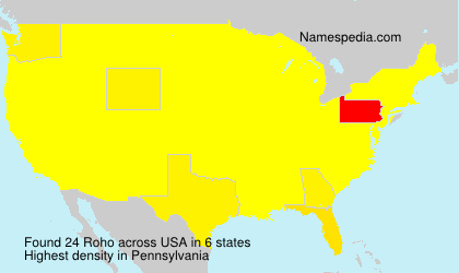 Surname Roho in USA Surname Roho in USA