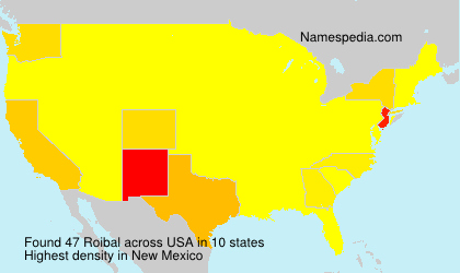 Surname Roibal in USA Surname Roibal in USA