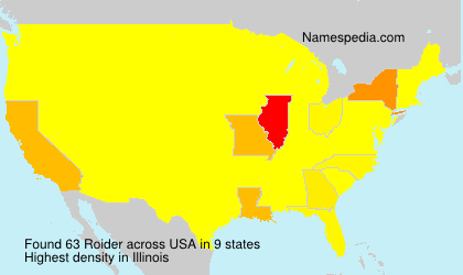 Surname Roider in USA Surname Roider in USA
