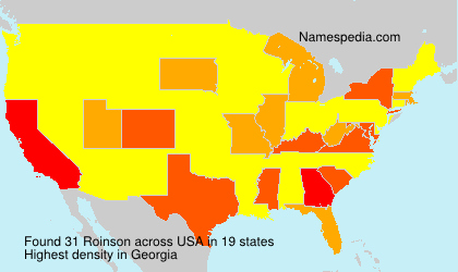 Surname Roinson in USA Surname Roinson in USA