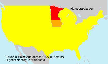 Surname Roiseland in USA Surname Roiseland in USA