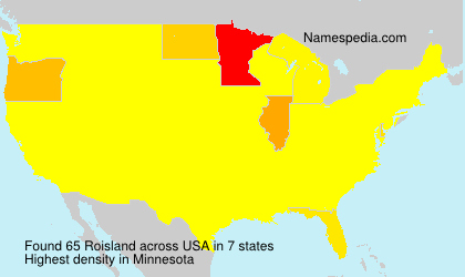 Surname Roisland in USA Surname Roisland in USA