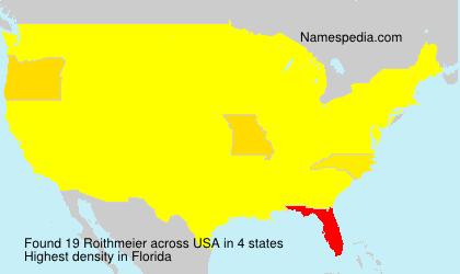 Surname Roithmeier in USA Surname Roithmeier in USA