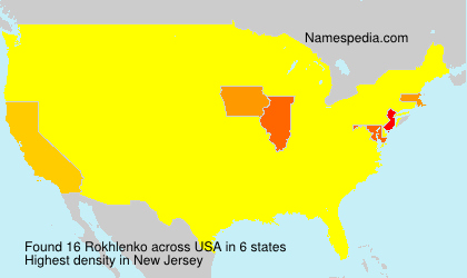 Surname Rokhlenko in USA Surname Rokhlenko in USA