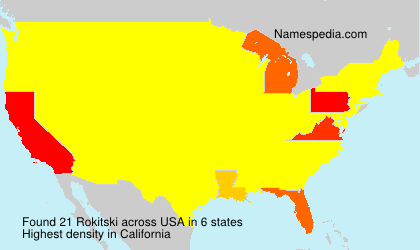 Surname Rokitski in USA Surname Rokitski in USA