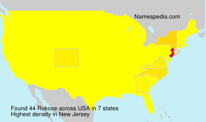 Surname Rokose in USA Surname Rokose in USA