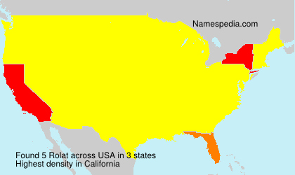 Surname Rolat in USA Surname Rolat in USA