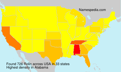 Surname Rolin in USA Surname Rolin in USA
