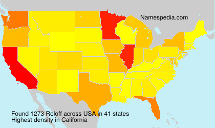 Surname Roloff in USA Surname Roloff in USA