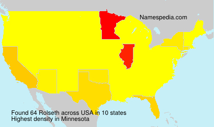 Surname Rolseth in USA Surname Rolseth in USA