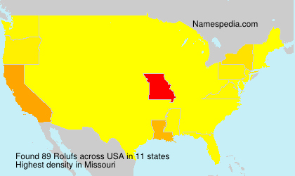 Surname Rolufs in USA Surname Rolufs in USA