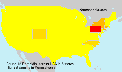 Surname Romaldini in USA Surname Romaldini in USA