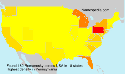 Surname Romanosky in USA Surname Romanosky in USA