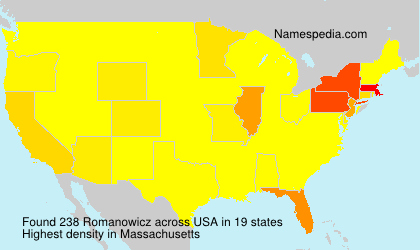 Surname Romanowicz in USA Surname Romanowicz in USA