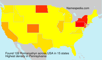 Surname Romanyshyn in USA Surname Romanyshyn in USA