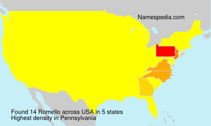 Surname Romello in USA Surname Romello in USA