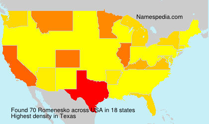 Surname Romenesko in USA Surname Romenesko in USA