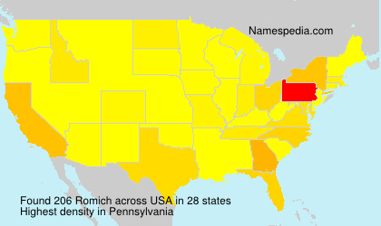 Surname Romich in USA