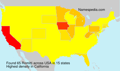 Surname Romitti in USA