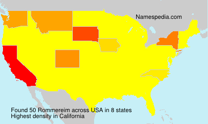 Surname Rommereim in USA Surname Rommereim in USA