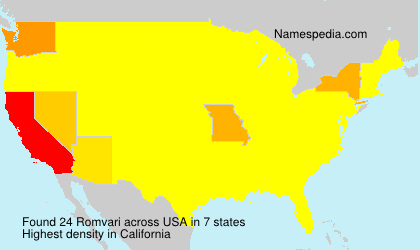 Surname Romvari in USA Surname Romvari in USA