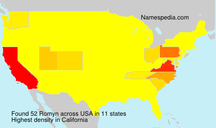 Surname Romyn in USA Surname Romyn in USA