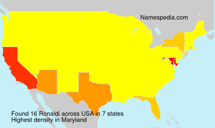 Surname Ronaldi in USA Surname Ronaldi in USA