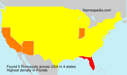 Surname Roncayolo in USA Surname Roncayolo in USA