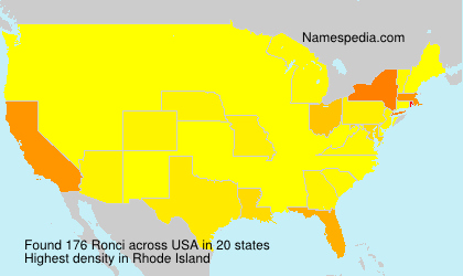 Surname Ronci in USA Surname Ronci in USA