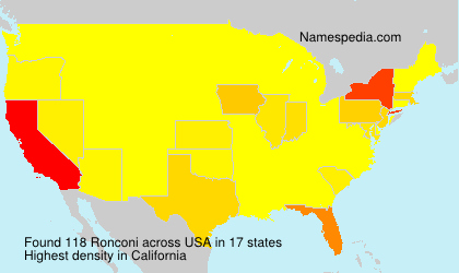Surname Ronconi in USA Surname Ronconi in USA