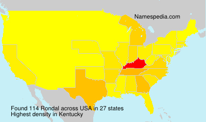 Surname Rondal in USA Surname Rondal in USA