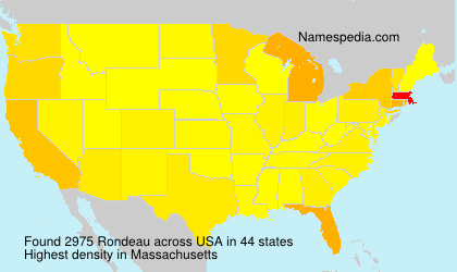 Surname Rondeau in USA Surname Rondeau in USA