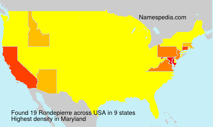 Surname Rondepierre in USA Surname Rondepierre in USA